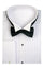 Mens Tuxedo Shirt Wing Collar With Bow-Tie Set French Cuff White Men's Dress Shirt
