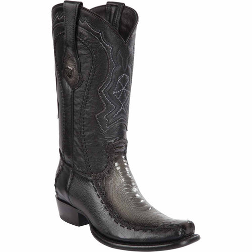 Men's Wild West Ostrich Leg with Deer Dubai Toe Boots 279F05