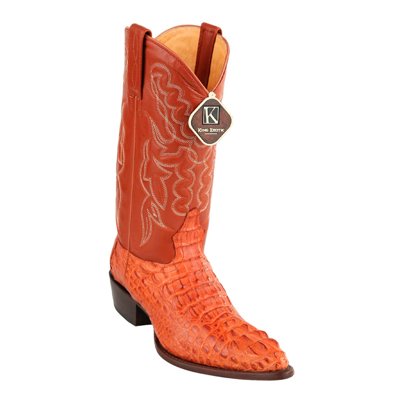 Mens King Exotic Caiman Hornback Cowboy Boots Cognac (4980203) - 6 EE