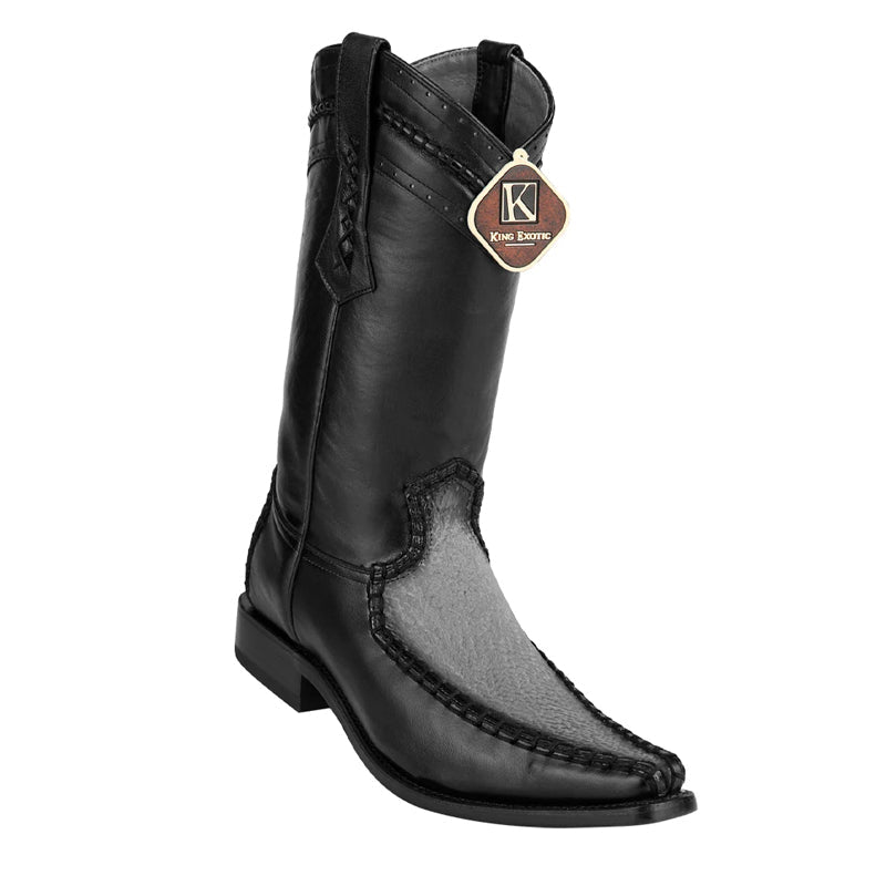 Mens King Exotic Sharkskin European Toe Boots - Gray (477bd0909) - 6 E