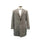 Mens Single Breasted Notch Lapel Light Grey Overcoat