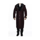 Mens Big And Tall Burgundy Wool Outerwear Coat Overcoat