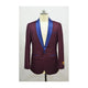 Mens Blazer Burgundy Navy Tuxedo  Jacket