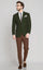Mens Dark Green Winter Blazer - Hunter Sport Coat jacket Modern Fit 2 Button Style Notch