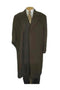 Mens Full Length Chocolate brown Overcoat Wool - Mens Topcoat