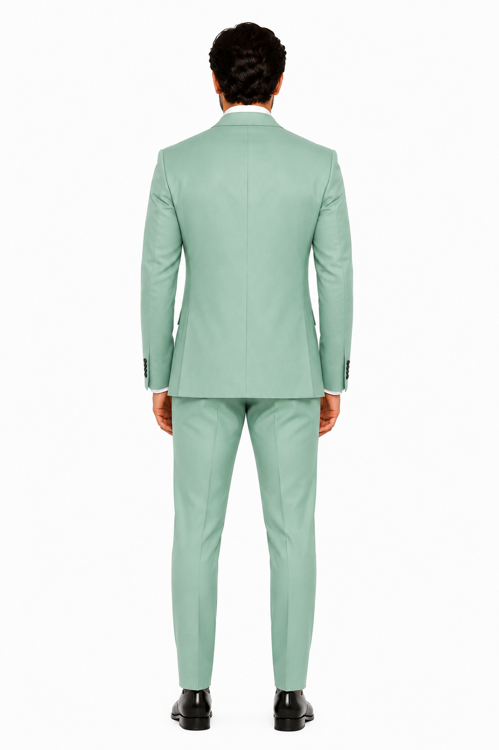 Mens Sage Green Double Breasted Suit
