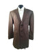 Mens Single Breasted Herringbone Tweed Wool Taupe Car Coat