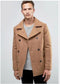 Mens Wool Camel  Peacoat
