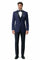 Mens Navy Blue Wedding Tuxedo - Dark Blue Tuxedo Suit" Mens Designer Satin Peak Blake Tuxedo in Navy