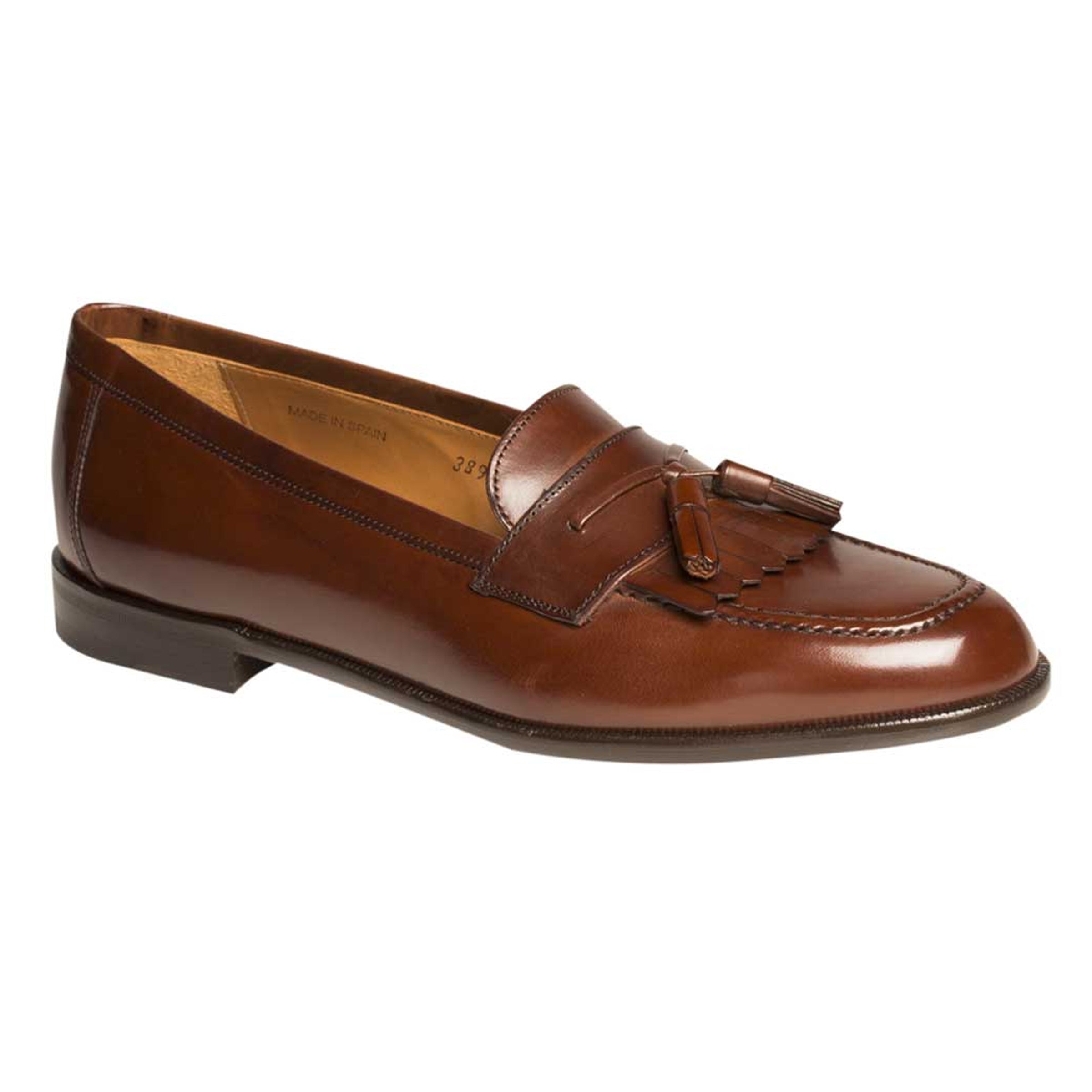 Mens Mezlan Santander Classic Tassel Loafer Dress Shoe in Tan - 7