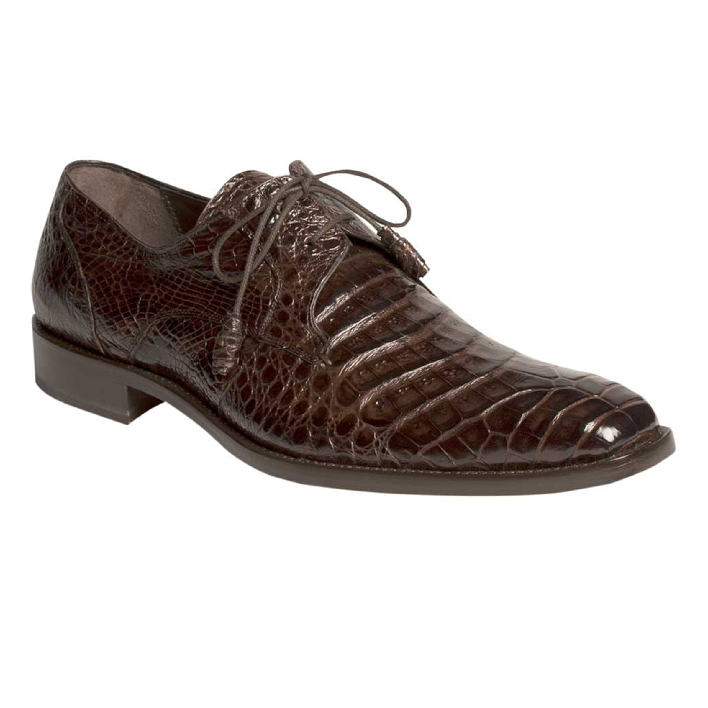 Mens Mezlan Anderson Caiman Crocodile Dress Shoe in Burgundy - 7