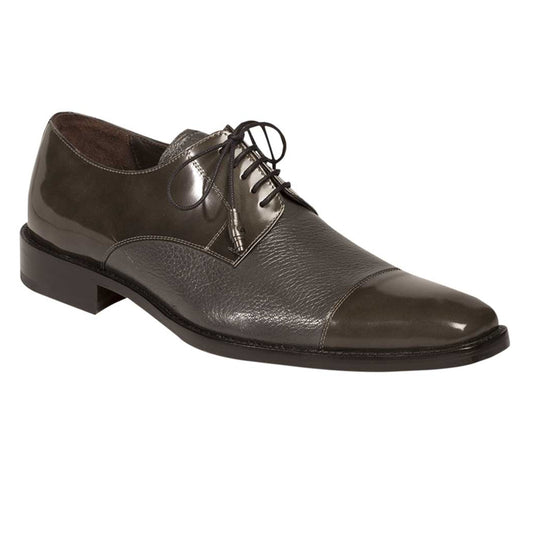 Mens Mezlan Soka Classic Cap Toe Dress Shoe in Grey