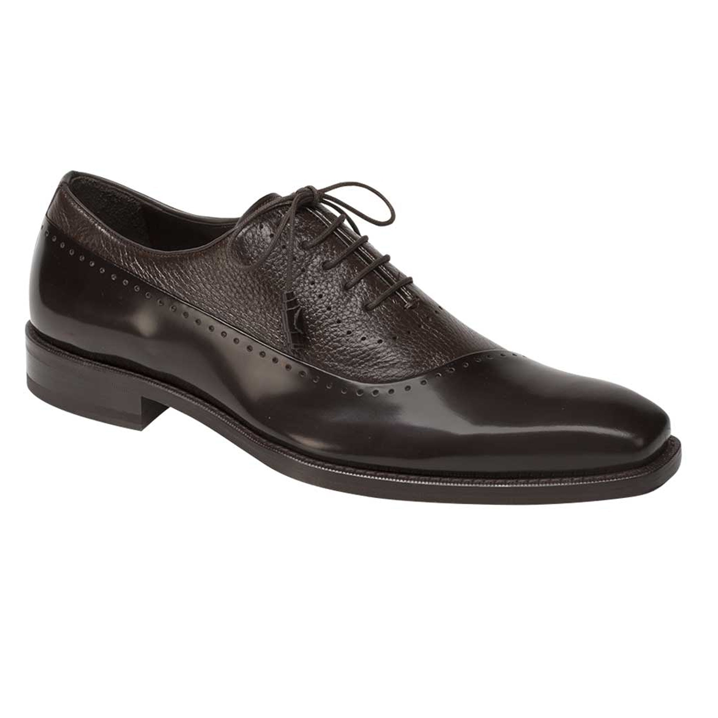 Mens Mezlan Postdam Calfskin Oxford Dress Shoe in Navy - 7.5