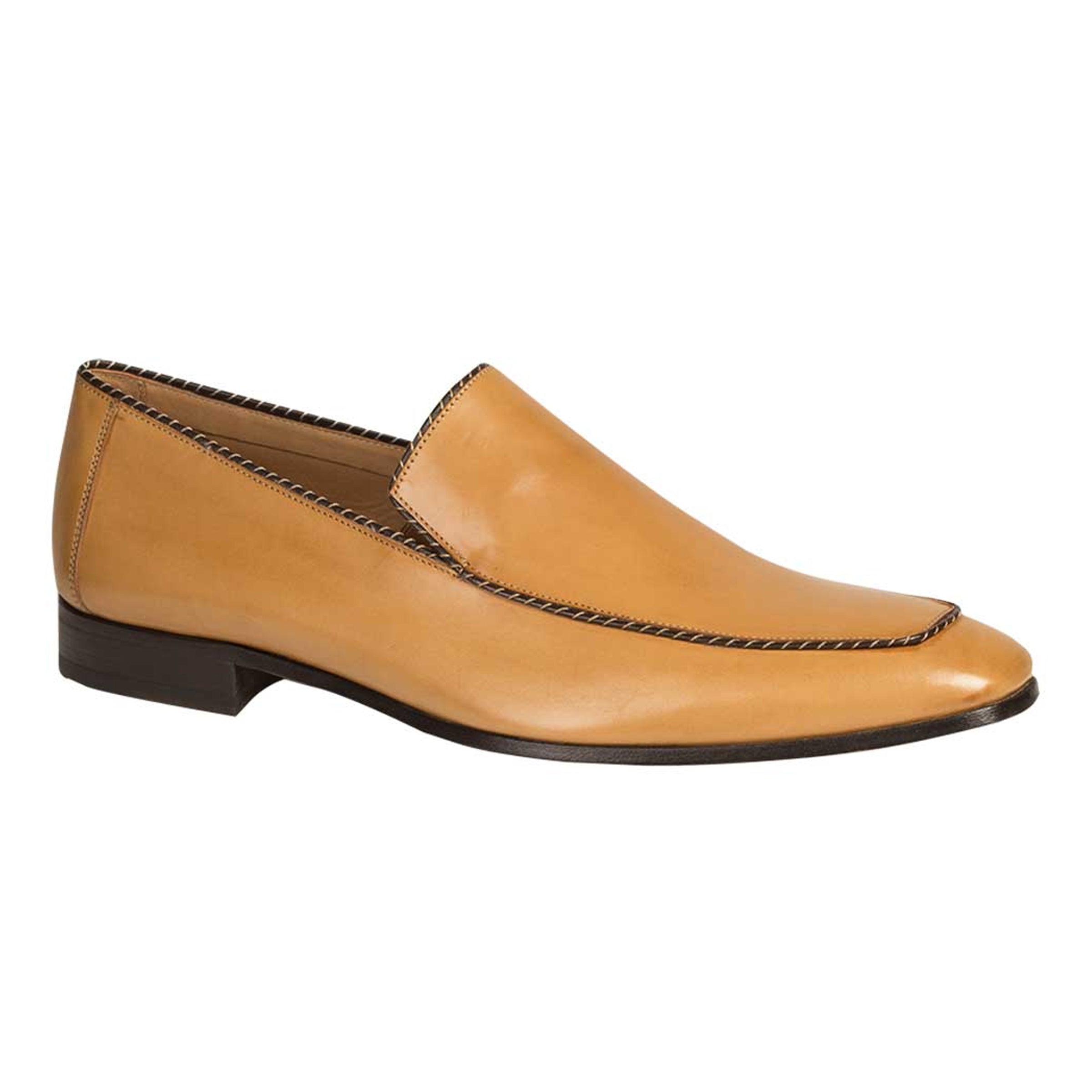 Mens Mezlan Brandt Calfskin Loafer Dress Shoe in Cognac - 8