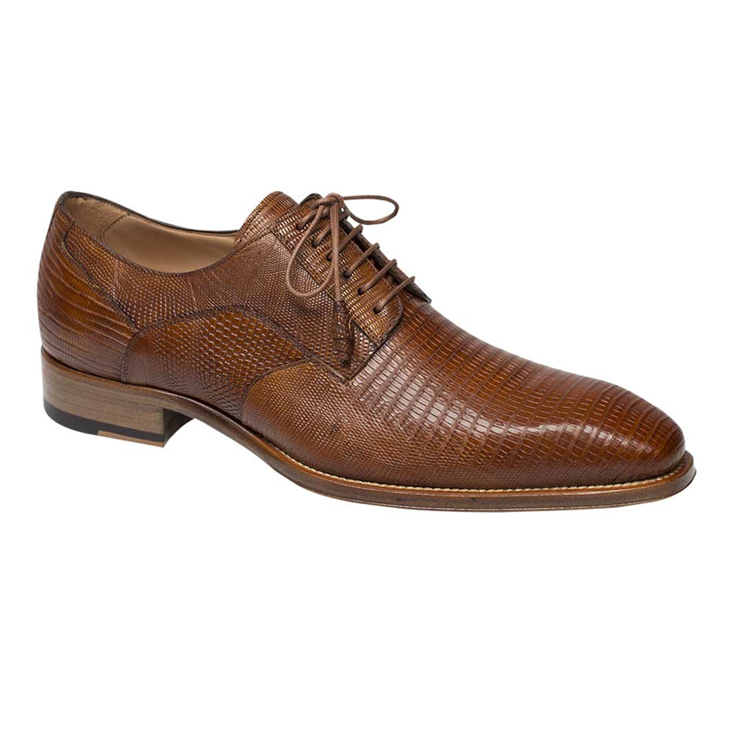 Mens Mezlan Pegaso Lizard Dress Shoe in Tan - 8