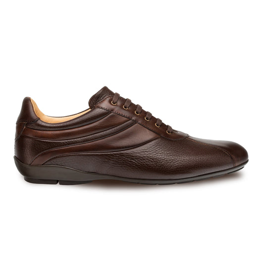 Mens Mezlan Luka Calf & Deerskin Sneaker in Brown