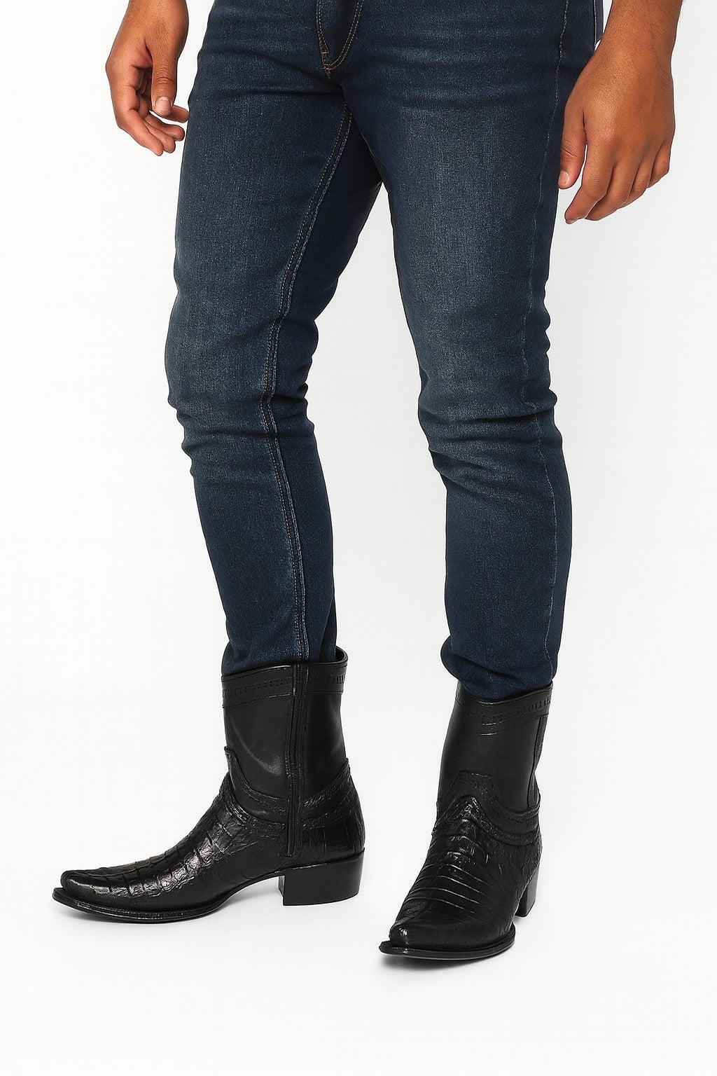 Mezlan Shoes Made in Spain - Mezlan Milani Calfskin & Deerskin Black Slip On Men's Loafers-New Designer Collection - 8M