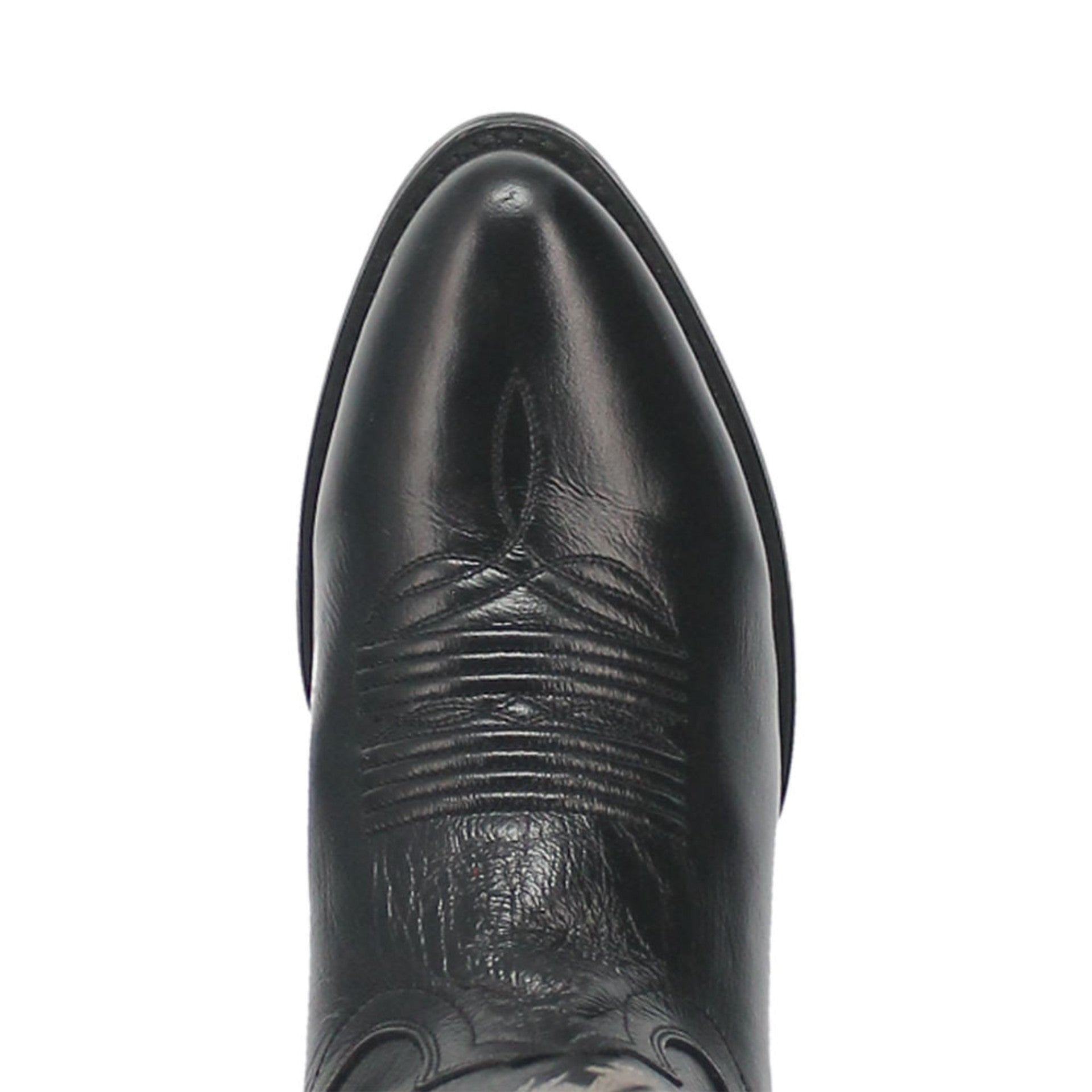 Dan Post Men’s Milwaukee 13 Round Medium Toe Black Leather Cowboy Boot - 6.5D