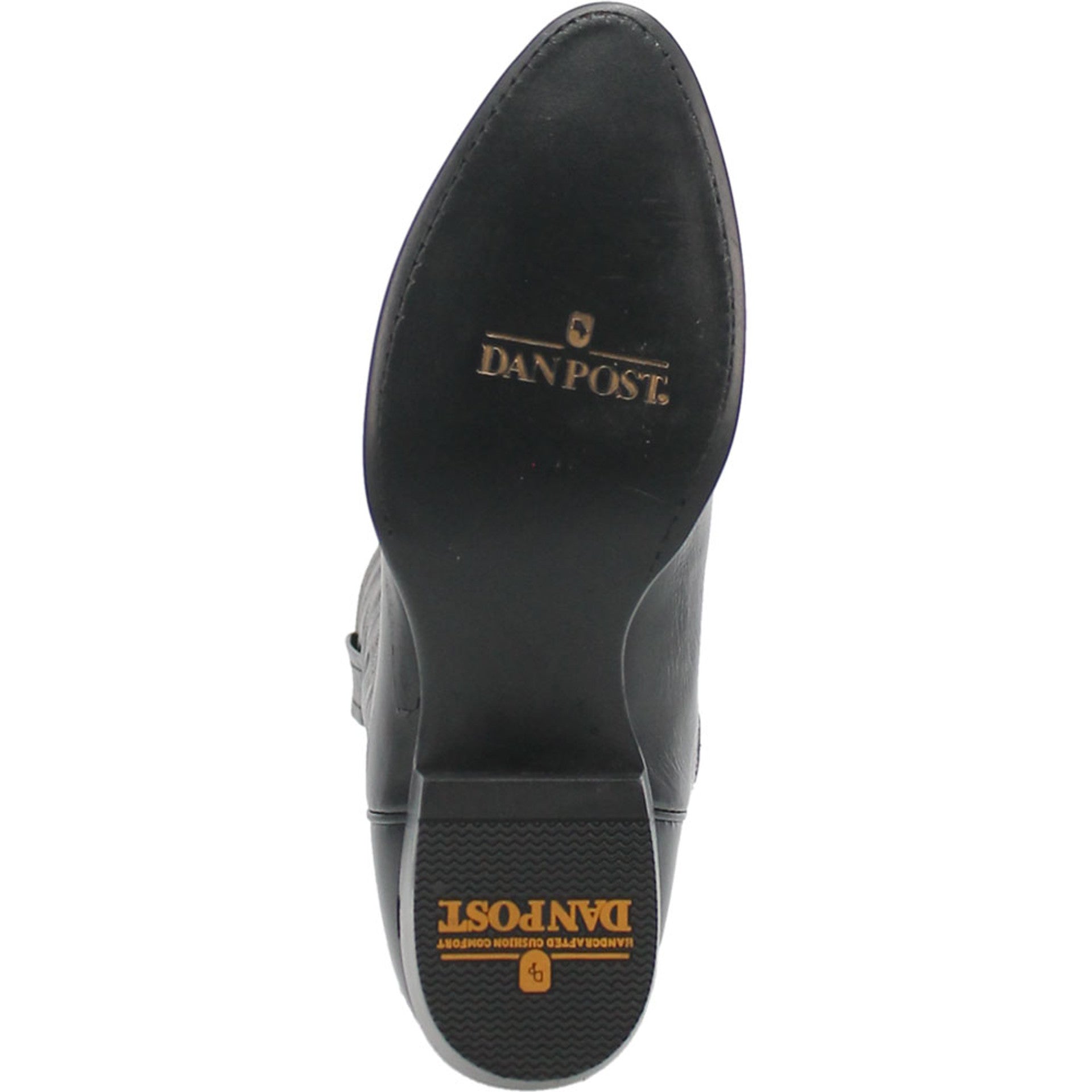Dan Post Men’s Milwaukee 13 Round Medium Toe Black Leather Cowboy Boot - 6.5D