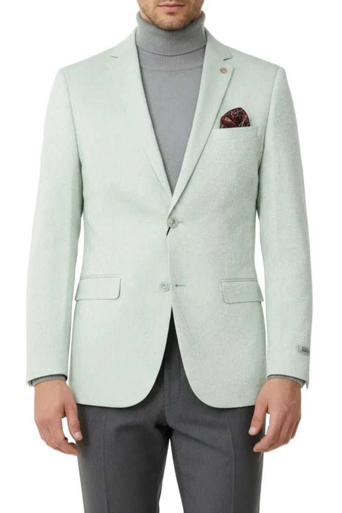 Mint Hybrid Fit Single Breasted Notch Lapel Jacket - Small