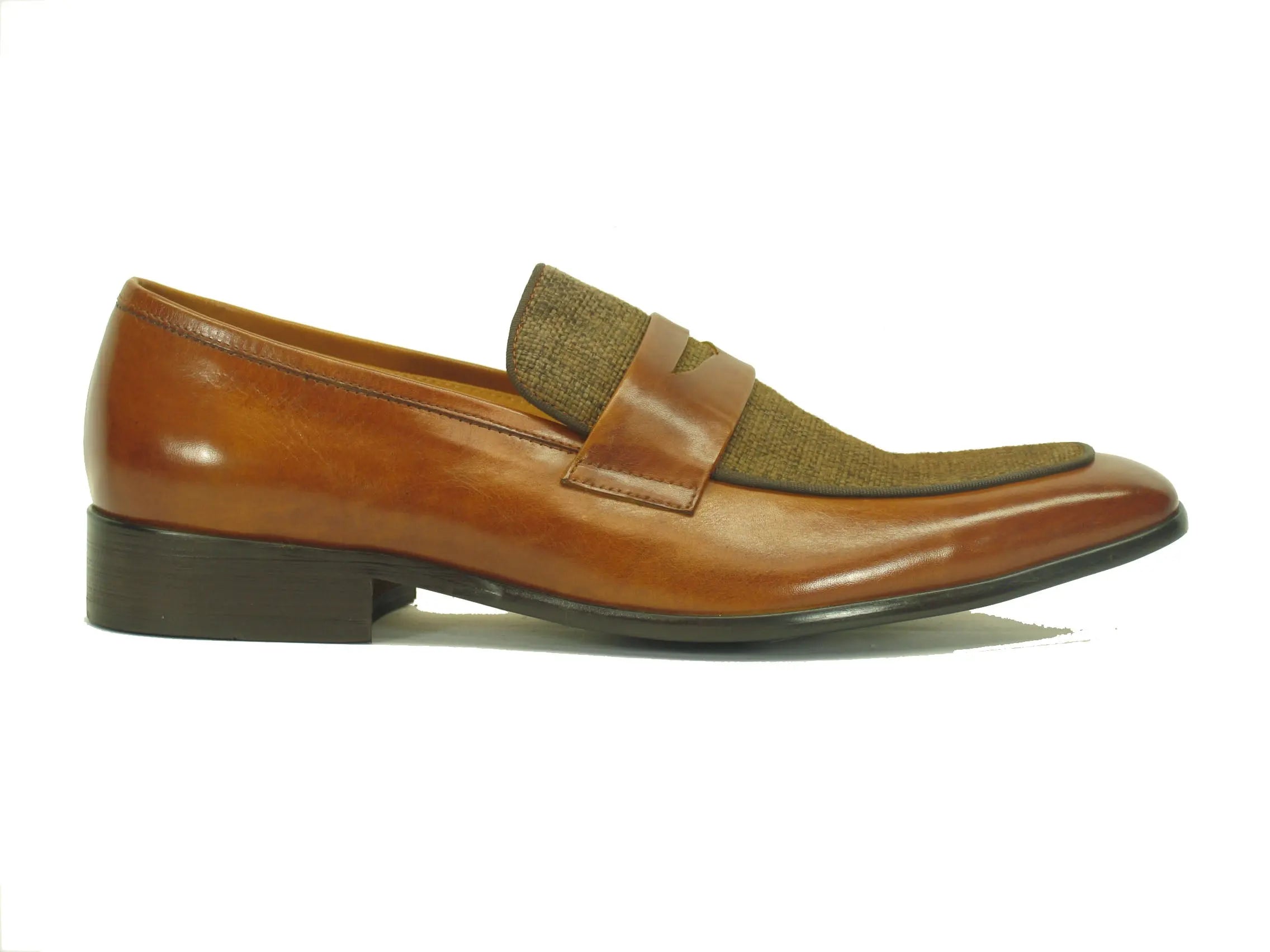 Mix Media Calfskin Penny Loafer - 10.5