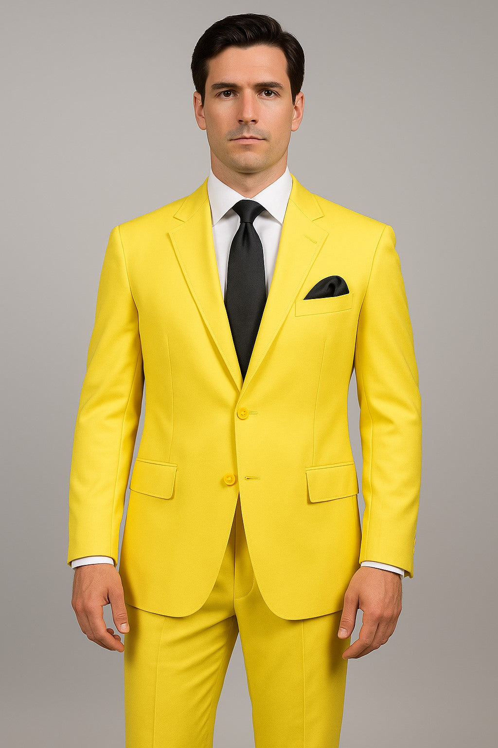 Mix and Match Suits Men's Two Button Yellow Suit Separate Any Size Jacket & Pants - 36 Short & any size pants (plz specify in payment comment section)