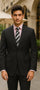 Mix and Match Suits Solid Black Quality Suit Separates, Total Comfort Any Size Jacket&Any Size Pants