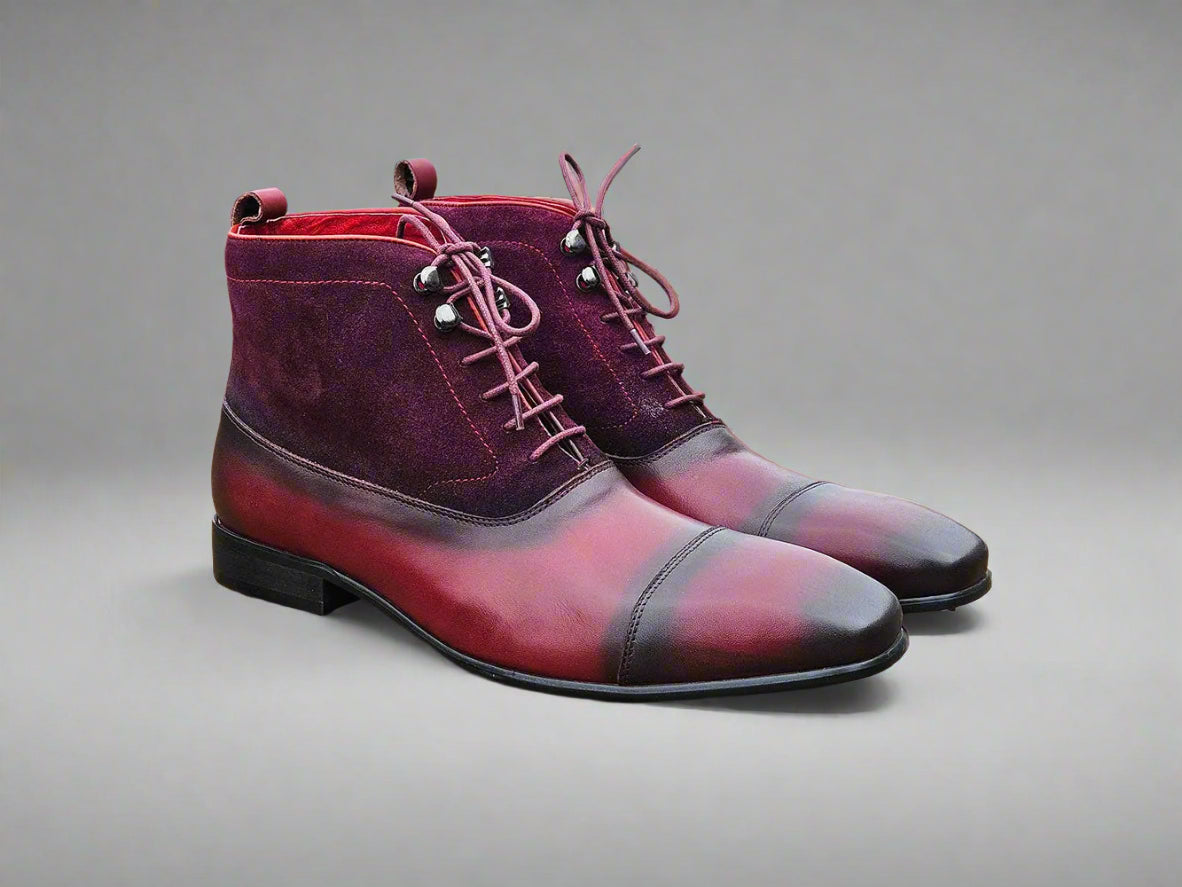 Carrucci Mixed Media Lace-up Suede Boot - 10.5
