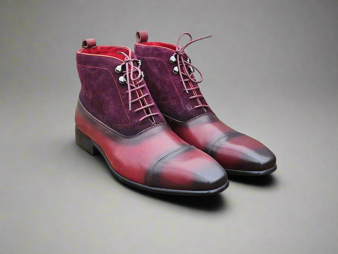 Carrucci Mixed Media Lace-up Suede Boot - 10.5