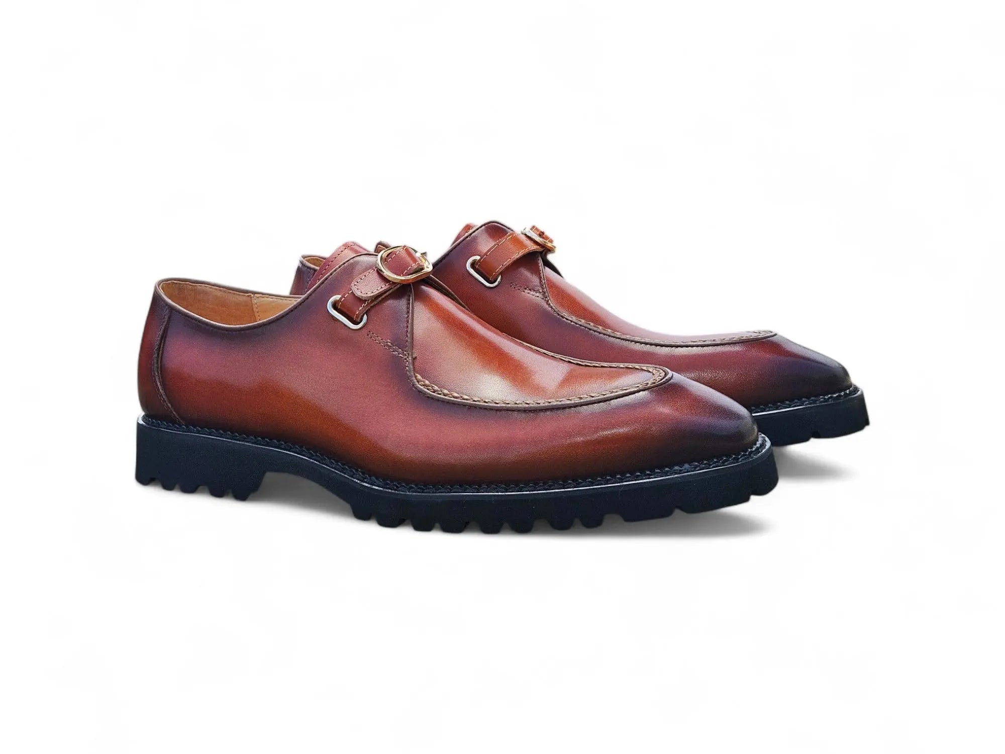 Carrucci Moc Toe Single Monk Loafer - 8