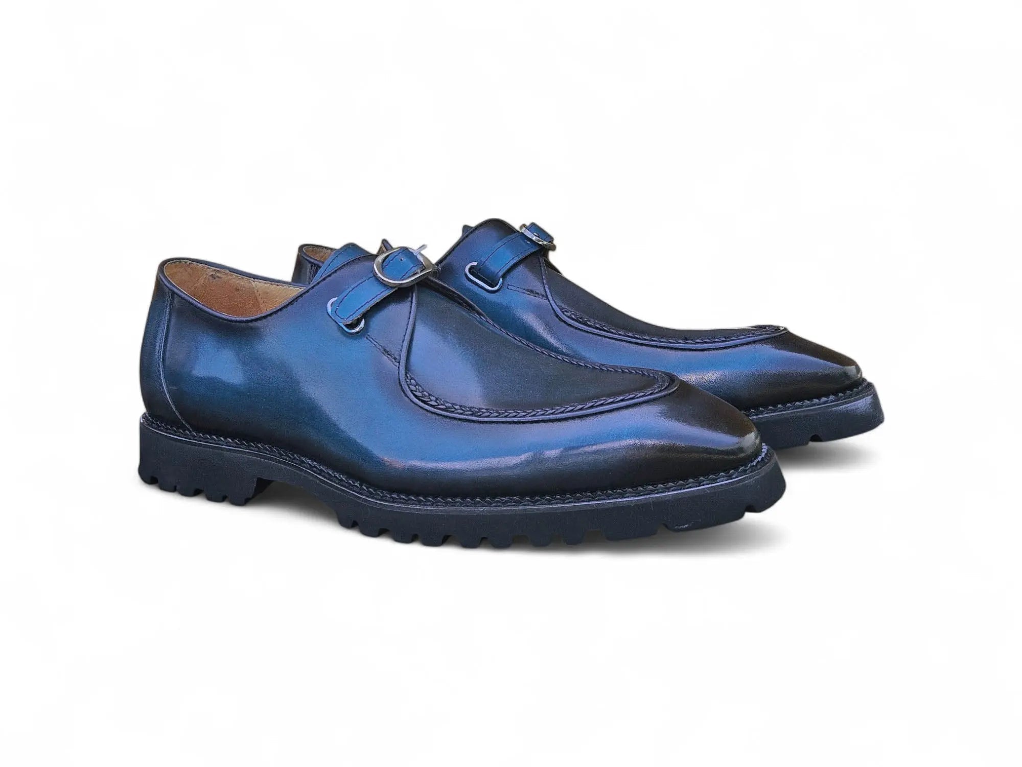 Carrucci Moc Toe Single Monk Loafer - 8