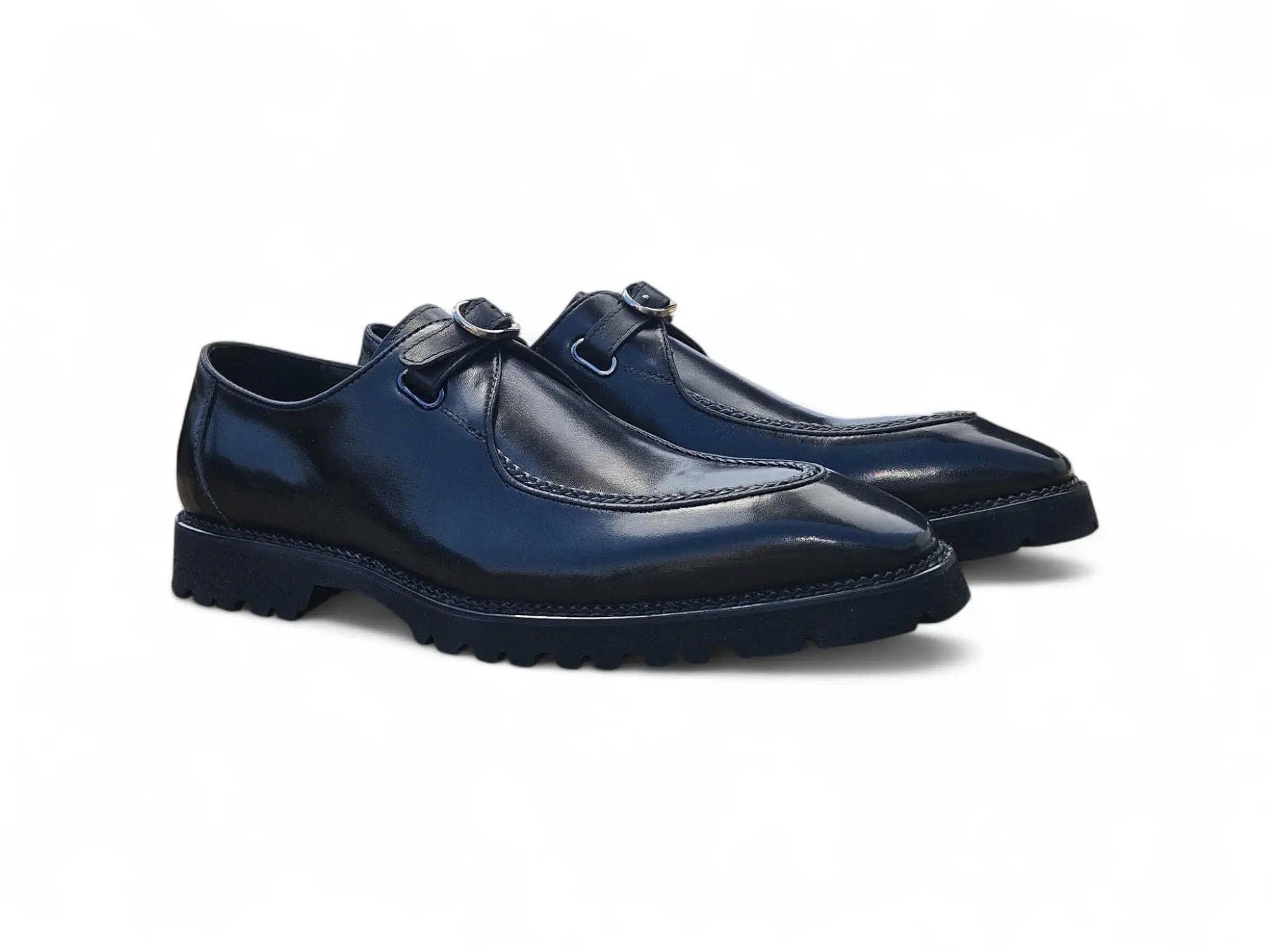 Carrucci Moc Toe Single Monk Loafer - 8