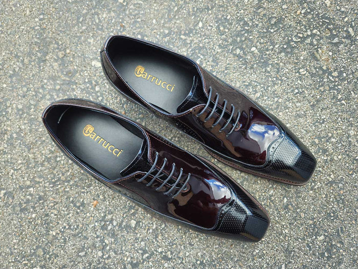 Carrucci Modern Patent Leather Oxford