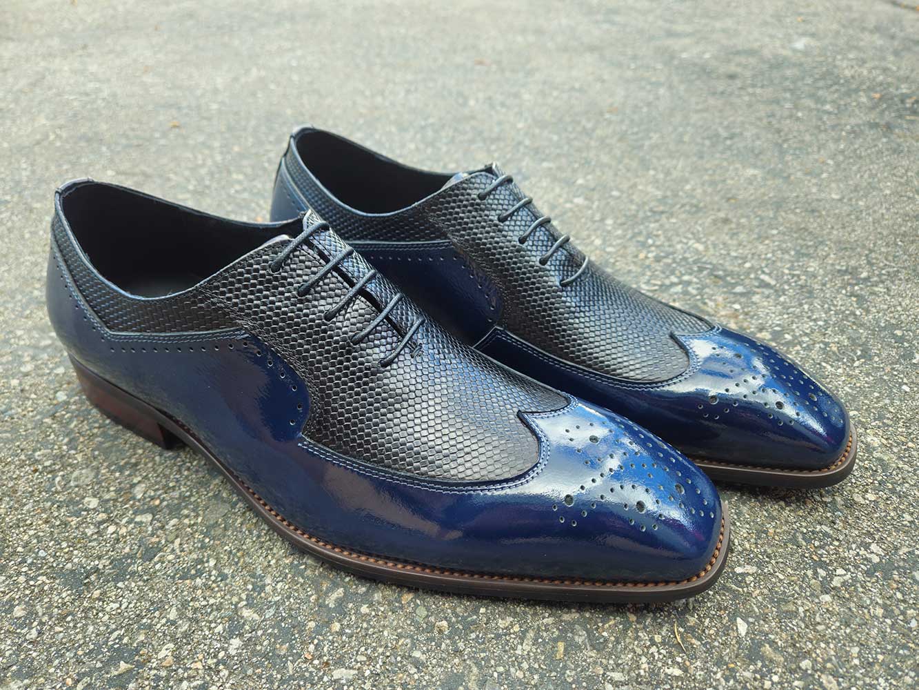 Carrucci Modern Patent Leather Oxford - 7.5