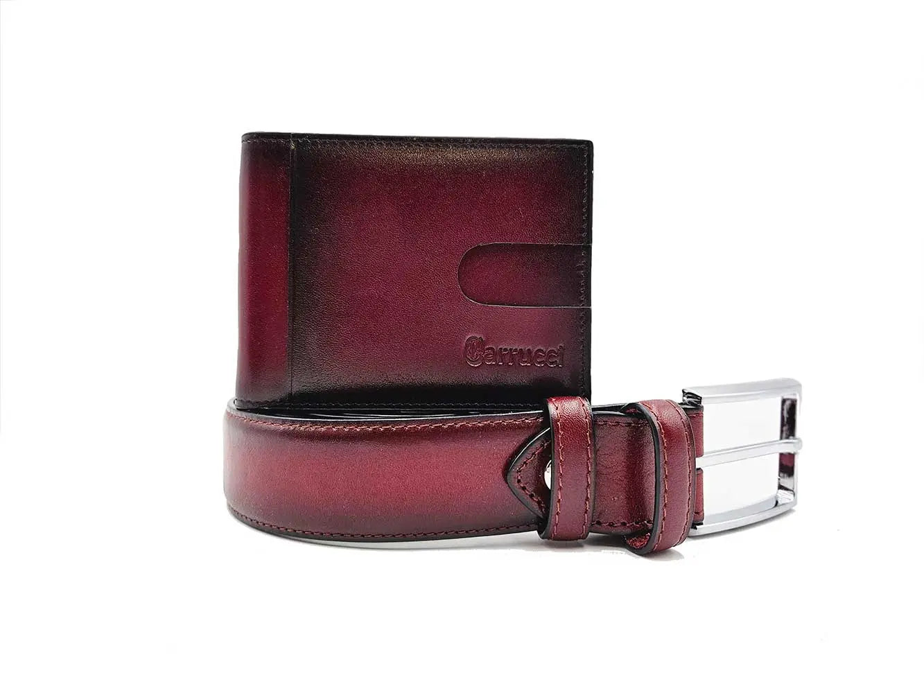 Carrucci Money Clip Bifold Wallet - Cognac