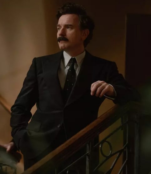 Alexander Rostov A Gentleman in Moscow Black Suit - 38 Short Jacket+32 Waist Adjustable 28to34)(Height: 5 4 to5 7 )(Neck  15-16.5)S-M)