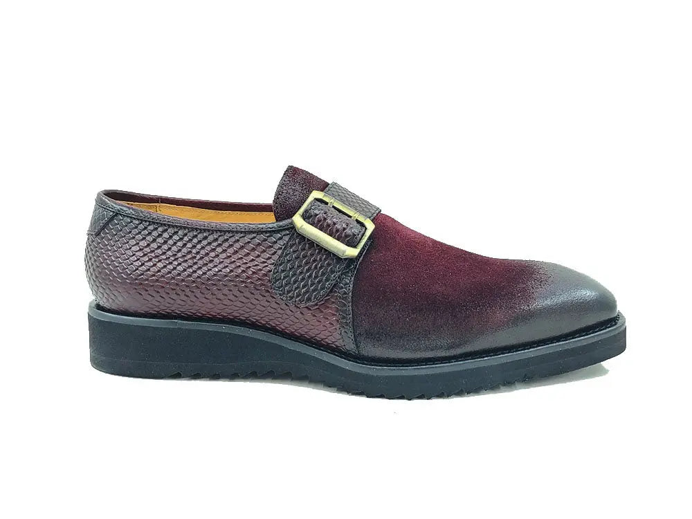 Multi Media Buckle Monkstrap Slip-on - 8