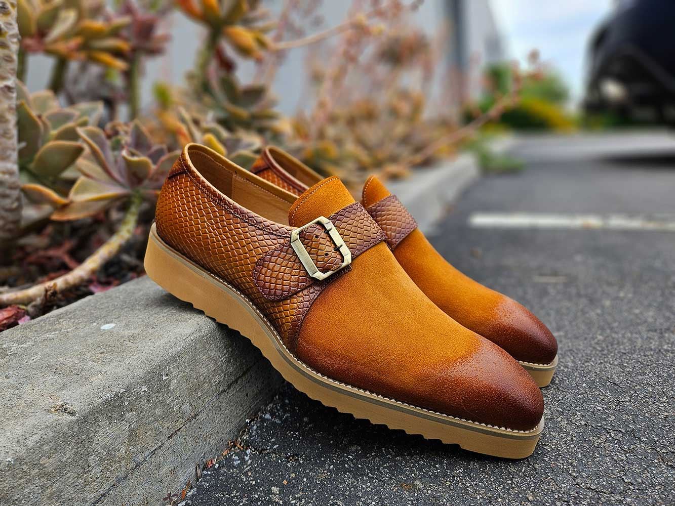 Carrucci Multi Media Buckle Monkstrap Slip-on - 8