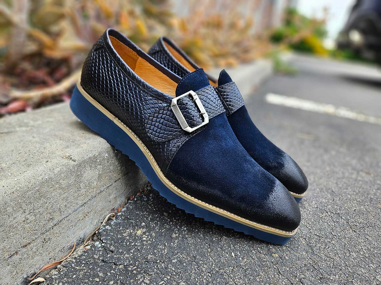 Carrucci Multi Media Buckle Monkstrap Slip-on - 8