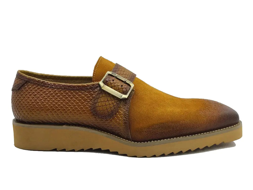 Multi Media Buckle Monkstrap Slip-on - 8