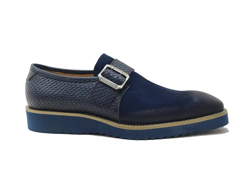 Carrucci Multi Media Buckle Monkstrap Slip-on
