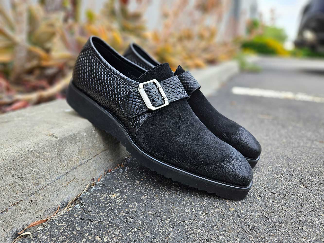 Multi Media Buckle Monkstrap Slip-on - 8