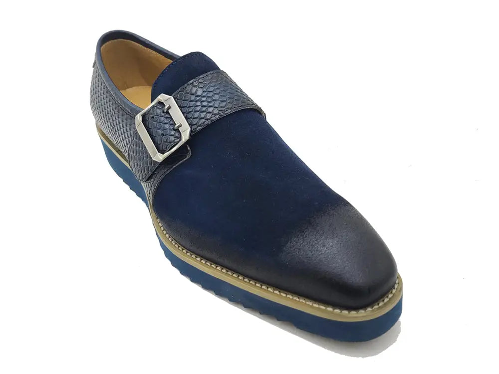 Multi Media Buckle Monkstrap Slip-on - 8