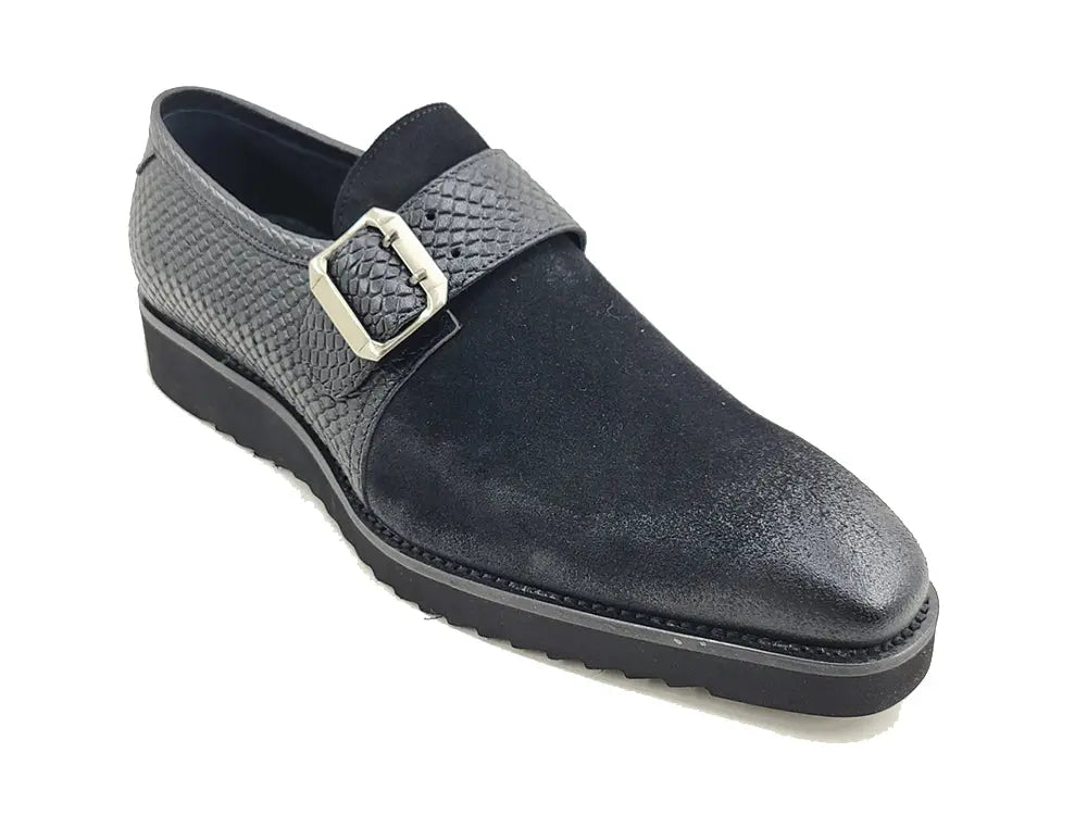 Multi Media Buckle Monkstrap Slip-on - 8