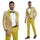 2026 Prom 2026 Special Mustard Paisley 2pc Mens Suit by Tazzio