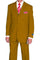 Cheap Priced Suit - Mens 3 Button Classic Fit Poplin Mustard Suit