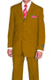 Cheap Priced Suit - Mens 3 Button Classic Fit Poplin Mustard Suit