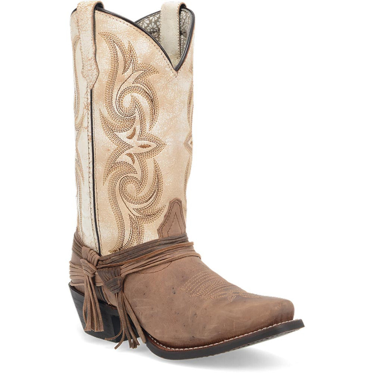 Laredo Myra Sand Square Toe Leather Women Boots - 6