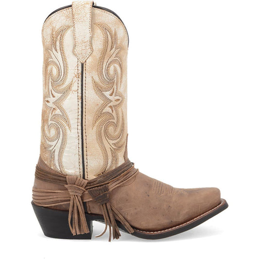 Laredo Myra Sand Square Toe Leather Women Boots