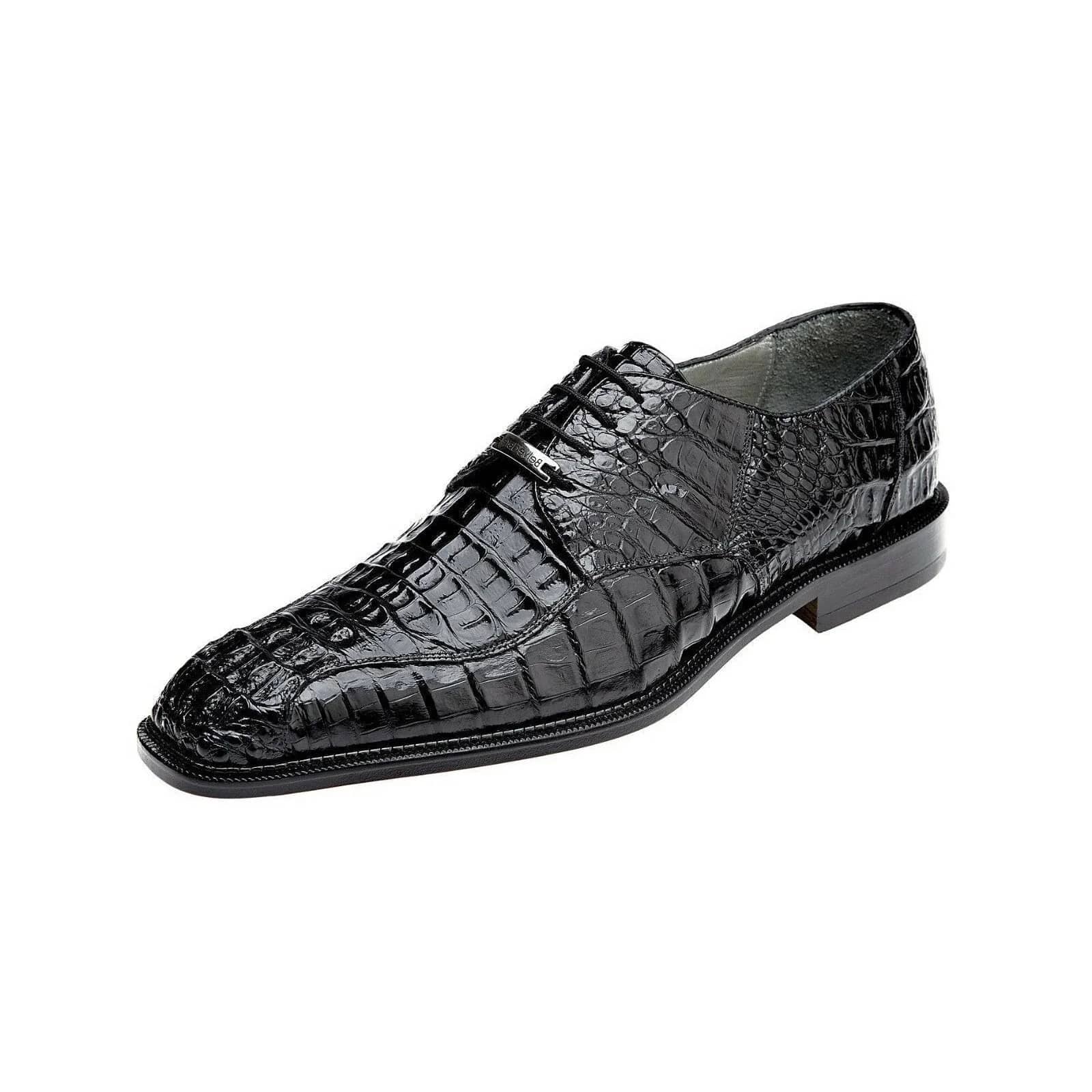 Belvedere Chapo Exotic Crocodile Hornback Oxfords - 9